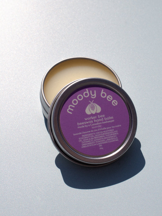 lavender worker bee hand balm. small. 6 units.
